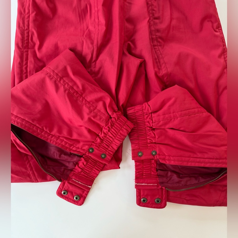 VINTAGE 1980's DESCENTE WOMENS SKI PANTS CRIMSON STYLE #05108 SIZE 26 - Picture 4 of 11